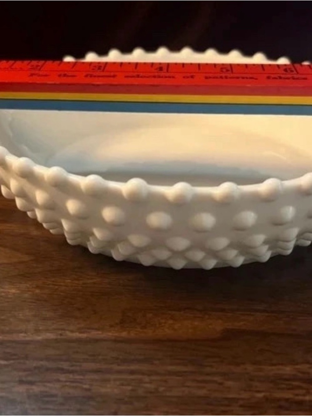 Fenton White Hobnail Milk Glass Bowl